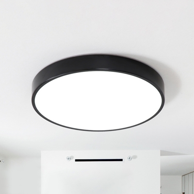 Contemporary Ceiling Light with 1 LED Light Circle Acrylic Shade Flush Mount Ceiling Light for Hallway