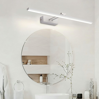 Linear LED Wall Mounted Vanity Lights Metal Simple Style Bathroom Vanity Sconce