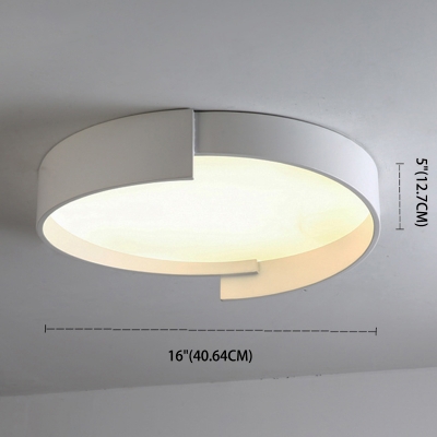 Modern Ceiling Light Acrylic Circle Shade 1 LED Light Ceiling Light Fixture for Bedroom