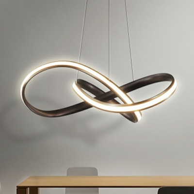 Simplist LED Hanging Chandelier Light Linear Acrylic Interior Drop Lamp