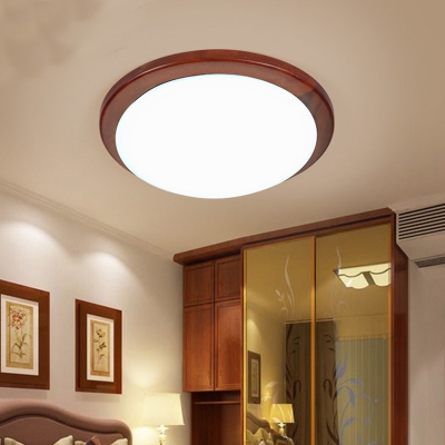 Dome Acrylic Shade Modern Ceiling Light with 1 LED Light Flush Mount Ceiling Fixture for Living Room