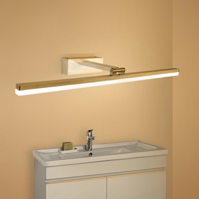 Linear LED Wall Vanity Light Simple Acrylic 10 Inchs Wide Bathroom Wall Sconces Lighting Fixture