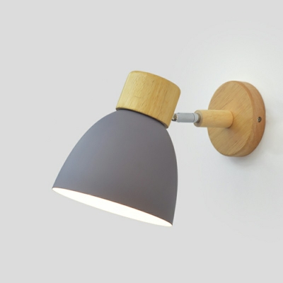 Single Bulb Wall Light Nordic Style Metal Sconce Light for Living Room Bedroom