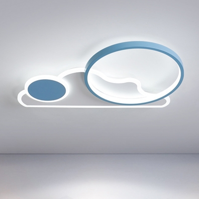 Acrylic Geometric Shade Creative Ceiling Light 3 LED Light Flush Mount Ceiling Light for Children Bedroom