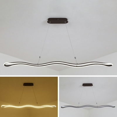 Minimalist LED Island Light Suspension Lamp 39.3