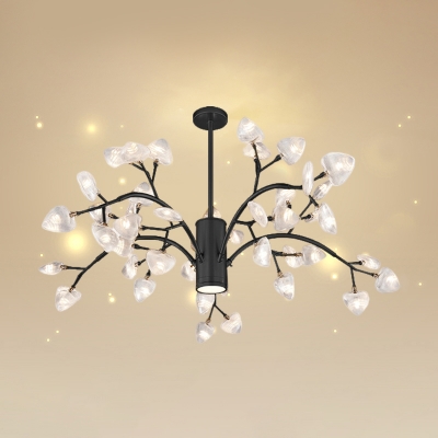 Nordic Style Chandelier with 19.5 Inchs Height Adjustable Cord Bright Home Decorative LED Loving Shade Pendant Lights