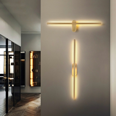 Minimalist Corridor LED Wall Lamp Metal Linear Wall Sconce