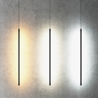 Modern Led Linear Pendants Aluminum Hanging Lighting LED for Kitchen Dining Room Office Study Room