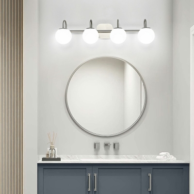 Modern Style Bathroom Wall Lighting 7 Inchs Wide Ball Shape Vanity Lighting