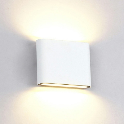 Ultrathin Rectangle LED Wall Sconce Minimalist 1.5 Inchs Height Aluminum Wall Mounted Lamp