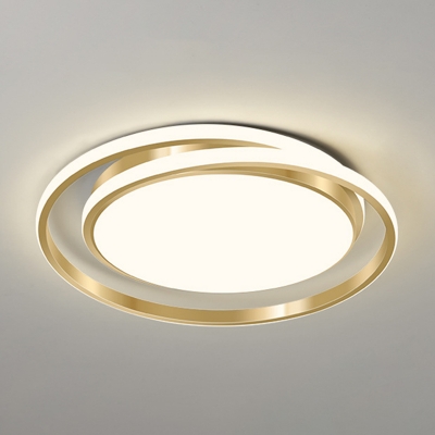 Circle Acrylic Shade Modern Ceiling Fixture with 1 LED Light Flush Mount Ceiling Light for Hallway