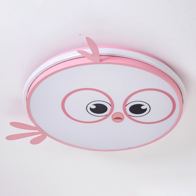 Creative Ceiling Light with 1 LED Light Animal Acrylic Shade Flush Mount Ceiling Light for Bedroom