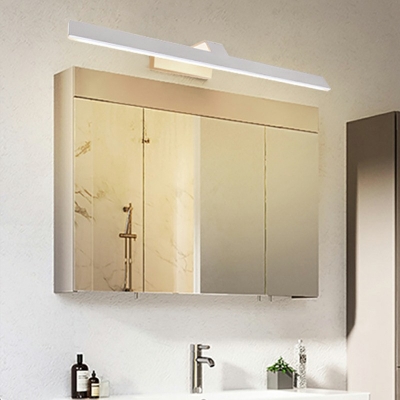 LED Ultra-Thin Bathroom Vanity Light Fixture Simple Acrylic Vanity Mirror Light in White