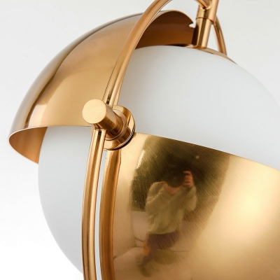 Metal Ring Drop Light Modernism Iron 14 Inchs Wide Single Light Hanging Light for Living Room