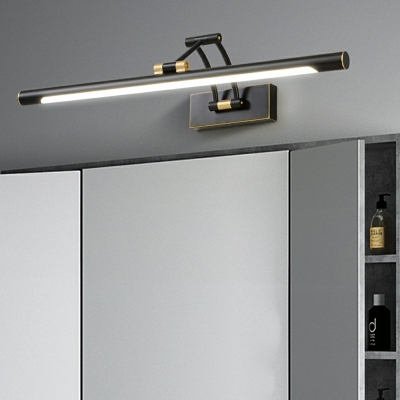 Metal Tube Vanity Light Minimalist Style LED Vanity Sconce for Bathroom