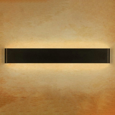 Ultrathin Rectangle LED Wall Sconce Minimalist 2 Inchs Height Aluminum Wall Mounted Lamp