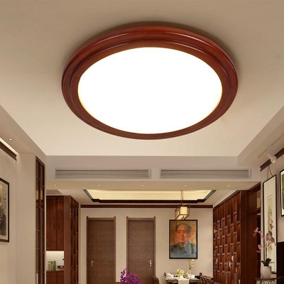 Contemporary Ceiling Light with 1 LED Light Circle Acrylic Shade Flush Mount Ceiling Fixture for Hallway