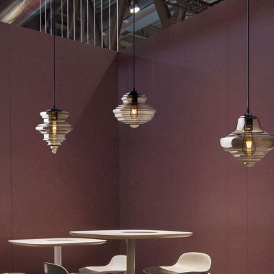 Gyro Hanging Lamp Designers Style Closed Glass Single Light Decorative Pendant Lamp