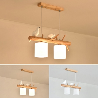Modern Simplicity Style Island Light Solid Wooden Branch Shaped Dining Room Lighting Fixture