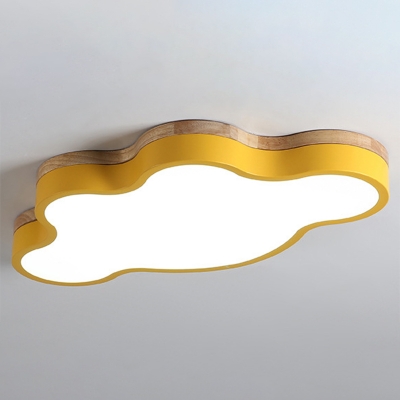 Creative Ceiling Light with 1 LED Light Cloud Acrylic Shade Ceiling Light Fixture for Children Bedroom