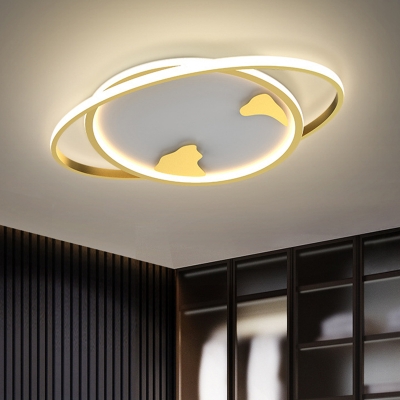 Imaginative Ceiling Light with 1 LED Light Geometric Acrylic Shade Flush Mount Ceiling Light for Living Room
