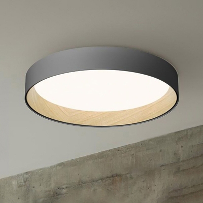 Modern Ceiling Light Circle Acrylic Shade 1 LED Light Flush Mount Ceiling Fixture for Hallway