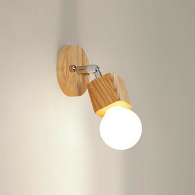 Wooden Vanity Light Contemporary Style Vanity Sconce for Bathroom
