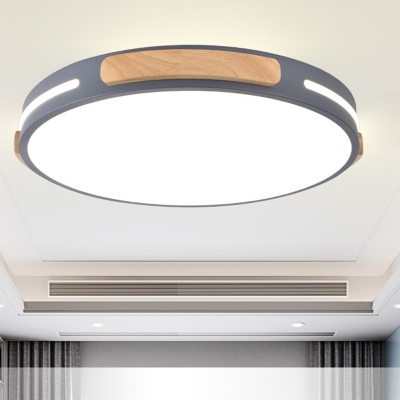 1 LED Light Modern Ceiling Light Round Acrylic Shade Flush Mount Ceiling Light for Hallway