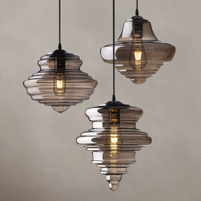 Gyro Hanging Lamp Designers Style Closed Glass Single Light Decorative Pendant Lamp