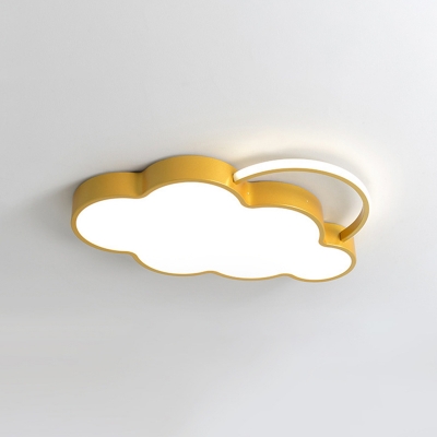 Nordic Style Metal Flush Mount Ceiling Lamp Clouded LED Flush Mount Lighting for Kids Bedroom