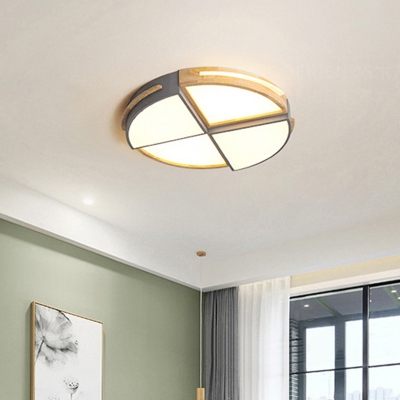 Rectangle Acrylic Shade Contemporary Ceiling Light 3 LED Light Flush Mount Ceiling Fixture for Living Room