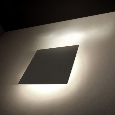 1 LED Light Simplicity Ceiling Light Square Acrylic Shade Flush Mount Ceiling Fixture for Restaurant