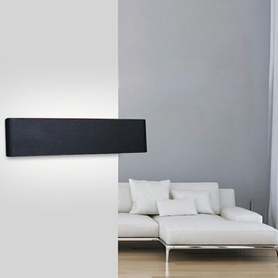 Ultrathin Rectangle LED Wall Sconce Minimalist 2 Inchs Height Aluminum Wall Mounted Lamp