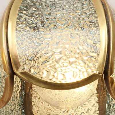Vintage Gold Metallic Vanity Light Fixtures 2 Heads Glass Dome Shaded Mirror Vanity Lights
