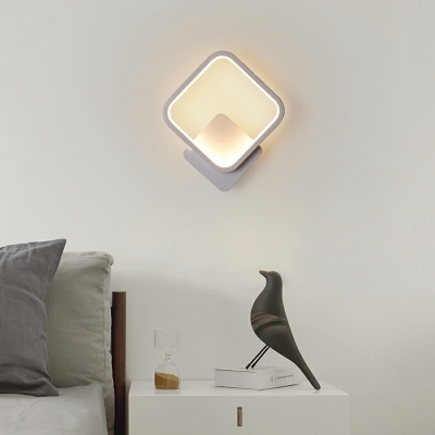 Geometric Shape Wall Sconce Minimalist LED Acrylic Wall Mount Fixture for Restaurant