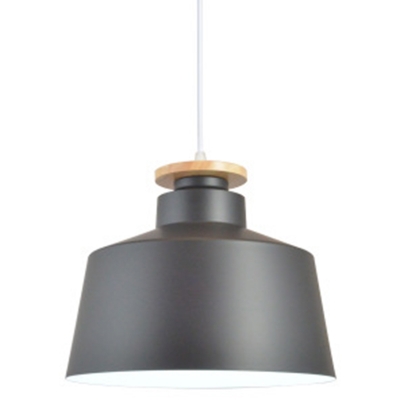 1-Head Modern Restaurant Pendant Aluminum Pot Lid Shade Hanging Lamp