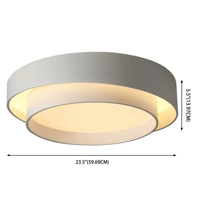 Contemporary Modern Ceiling Light with 1 LED Light Round Acrylic Shade Ceiling Light Fixture for Living Room