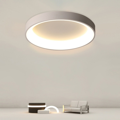 Contemporary Style Round Close To Ceiling Lighting Acrylic Bedroom LED Ceiling Mounted Fixture