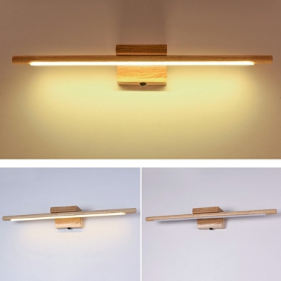 Dressing Table Decoration Vanity Wall Light 3.5 Inchs Wide LED Vanity Light Bar for Bathroom in Wood