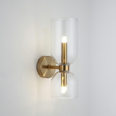 Nordic Modern Style Sconce Light Up and Down Lighting Wall Lamp 2 Lights for Bedside Corridor