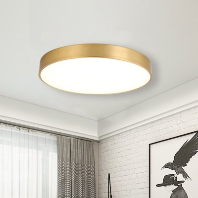 Acrylic Circle Shade Modern Ceiling Light with LED 1 Light Flush Mount Ceiling Light for Bedroom