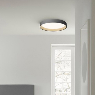 Modern Ceiling Light Circle Acrylic Shade 1 LED Light Flush Mount Ceiling Fixture for Hallway