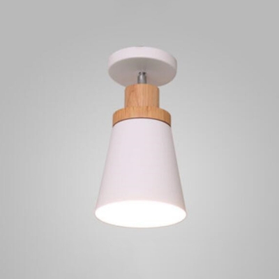 Modern Style Tapered Ceiling Light Fixture LED Metal Close to Ceiling Lighting Fixture