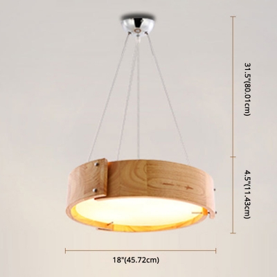 Modern Pendant with 1 LED Light Drum Acrylic Shade Metal Ceiling Mount Single Pendant for Dining Room