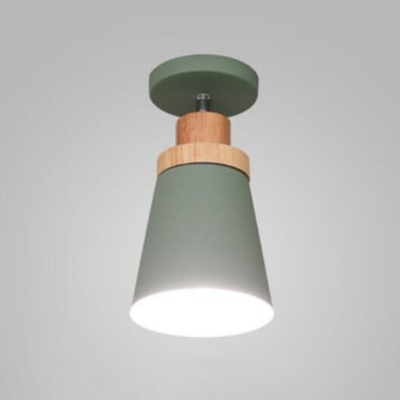 Modern Style Tapered Ceiling Light Fixture LED Metal Close to Ceiling Lighting Fixture
