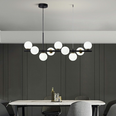 Post-Modern Molecule Island Lighting Kitchen Bar Pendant Lamp with Glass Globe