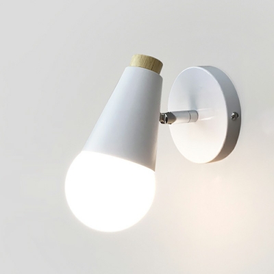 Single Bulb Wall Light Nordic Style Metal Sconce Light for Living Room Bedroom