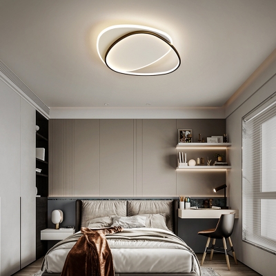 2 LED Light Modern Ceiling Light Geometric Acrylic Shade Ceiling Light Fixture for Bedroom