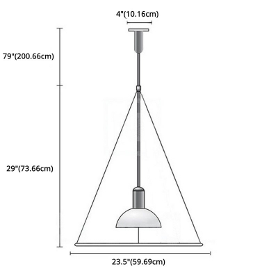 Pot shape Cover Ceiling Light Industrial Single Restaurant Hanging Pendant Light with Silver Metal Dise