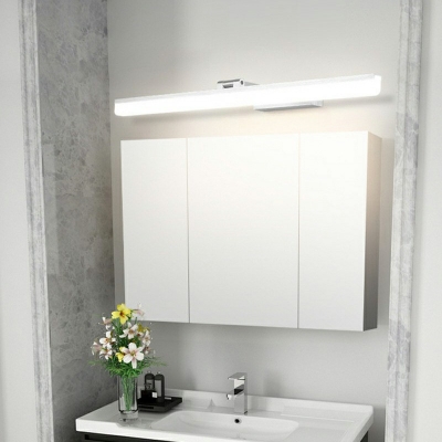 Simplist Vanity Lamp Linear LED Metallic Wall Mounted Mirror Front for Bathroom